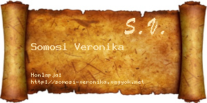 Somosi Veronika névjegykártya